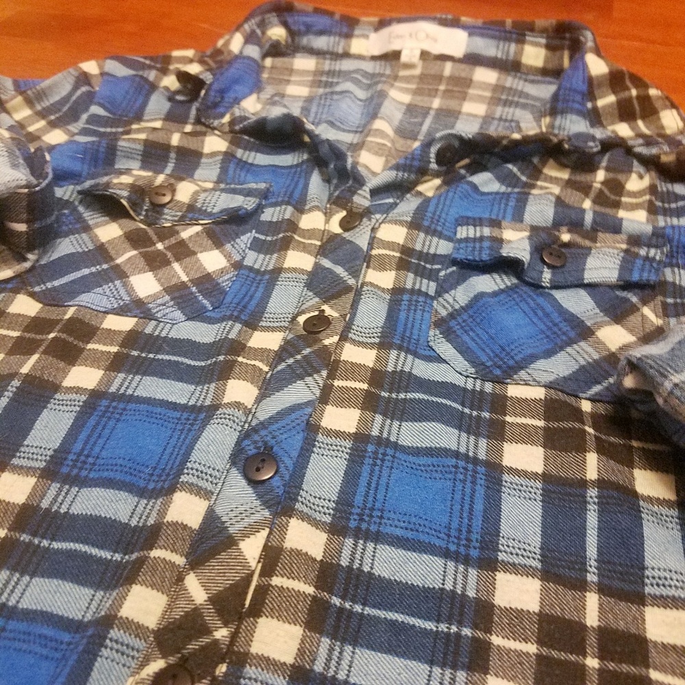 Black abd blue flannel